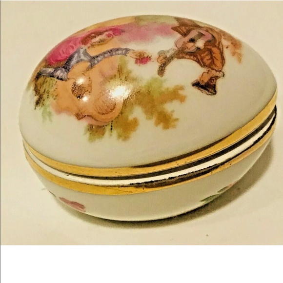 Vintage Small Limoges Decorative Egg France - Picture 13 of 16